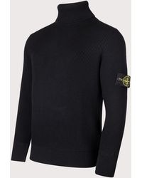 Stone Island - Full Rib Rws Wool Turtle Neck Jumper - Lyst