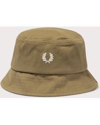 Fred Perry - Piqué Bucket Hat - Lyst