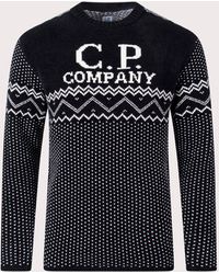 C.P. Company - Chenille Cotton Jacquard Knitted Jumper - Lyst
