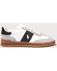 Polo Ralph Lauren - Heritage Aera Leather Suede Sneakers - Lyst
