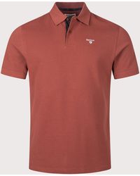 Barbour - Tailored Fit Tartan Piqué Polo Shirt - Lyst