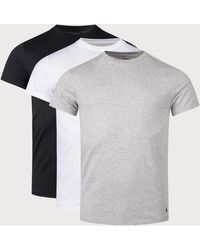 Polo Ralph Lauren - 3 Pack Slim Fit Crewneck Loungewear T-Shirt - Lyst