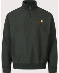 Carhartt - Loose Fit Quarter Zip American Script Sweatshirt - Lyst