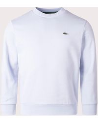 Lacoste - Relaxed Fit Organic Brushed Cotton Sweatshirt - Lyst