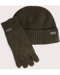 Barbour - Carlton Beanie &Amp; Gloves Gift Set - Lyst