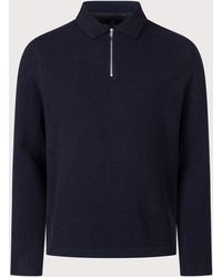 Barbour - Bearsted Knitted Quarter Zip Polo Shirt - Lyst