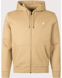 Polo Ralph Lauren - Zip Through Double Knit Hoodie - Lyst