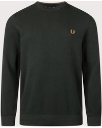 Fred Perry - Regular Fit Piqué Stitch Jumper - Lyst