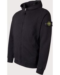 Stone Island - Malfilé 'Old' Treatment Full Zip Hoodie - Lyst