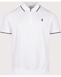 Polo Ralph Lauren - Classic Fit Stretch Mesh Zip Polo Shirt - Lyst