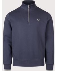Fred Perry - Regular Fit Quarter Zip Sweatshirt - Lyst