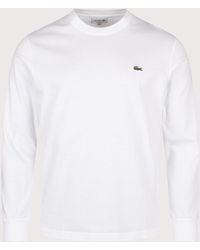 Lacoste - Classic Fit Long Sleeve Cotton T-Shirt - Lyst