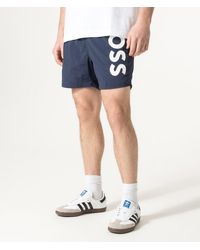 BOSS - Regular Fit Octopus Swim Shorts - Lyst