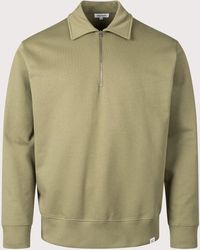 Norse Projects - Relaxed Fit Ketel Quarter Zip Sweatshirt - Lyst