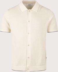 NN07 - Nalo Knit Textured Stitch Shirt - Lyst