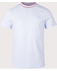 Lacoste - Stretch Piqué Stripe Collar T-Shirt - Lyst