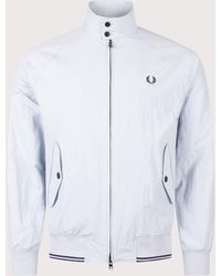 Fred Perry - Regular Fit Crinkle Harrington Jacket - Lyst