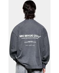 MKI Miyuki-Zoku - Oversized Long Sleeve Design Studio T-Shirt - Lyst