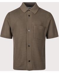 Norse Projects - Fredensborg Short Sleeve Knitted Shirt - Lyst