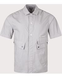 C.P. Company - Short Sleeve Popeline Pocket Shirt - Lyst
