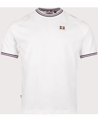 Aquascutum - Stripes Piquet T-Shirt - Lyst