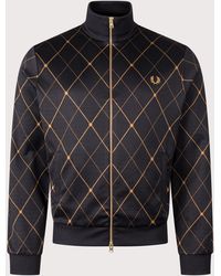 Fred Perry - Regular Fit Argyle Track Jacket - Lyst