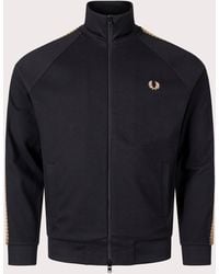 Fred Perry - Crochet Taped Track Jacket - Lyst