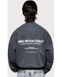 MKI Miyuki-Zoku - Oversized Design Studio Crewneck Sweatshirt - Lyst