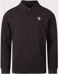 Belstaff - Regular Fit Long Sleeved Polo Shirt - Lyst