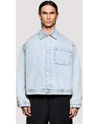 MKI Miyuki-Zoku - Box Fit Twisted Weave Trucker Jacket - Lyst