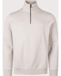 BOSS - Regular Fit Zetrust Quarter Zip Sweatshirt - Lyst