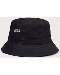 Lacoste - Piqué Bucket Hat - Lyst