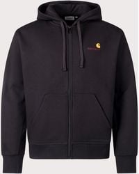 Carhartt - Loose Fit American Script Zip Through Hoodie - Lyst