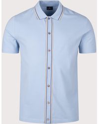 Paul Smith - Regular Fit Button Through Polo Shirt - Lyst