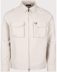 Fred Perry - Regular Fit Ripstop Pocket Overshirt - Lyst