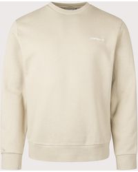 Carhartt - Regular Fit Script Embroidery Sweatshirt - Lyst