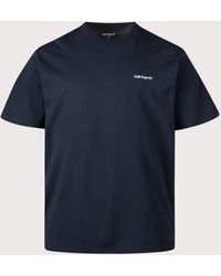 Carhartt - Loose Fit Script Embroidery T-Shirt - Lyst
