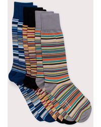 PS by Paul Smith - Three Pack Of Signature Stripe Socks - Lyst