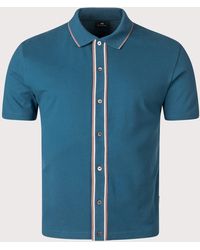 Paul Smith - Button Front Zebra Emblem Polo Shirt - Lyst