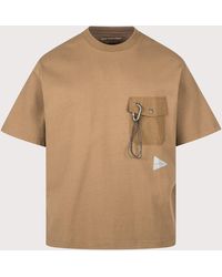 and wander - Heavy Cotton Pocket T-Shirt - Lyst