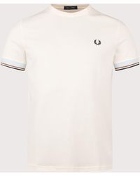 Fred Perry - Regular Fit Twin Tipped Cuff T-Shirt - Lyst
