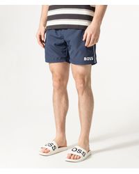 BOSS - Regular Fit Starfish Swim Shorts - Lyst