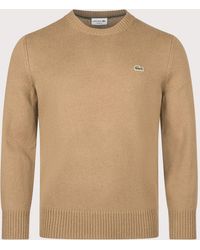 Lacoste - Classic Fit Wool Crewneck Jumper - Lyst