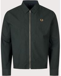 Fred Perry - Regular Fit Zip Through Poplin Overshirt - Lyst