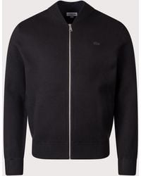 Lacoste - Zip Through Double Knit Bomber Jacket - Lyst