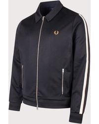 Fred Perry - Regular Fit Tipped Tape Track Jacket - Lyst