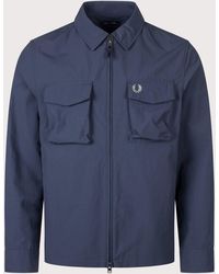 Fred Perry - Regular Fit Ripstop Pocket Overshirt - Lyst