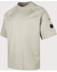 C.P. Company - Relaxed Fit 30/2 Mercerized Jersey Twisted Lens T-Shirt - Lyst