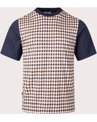 Aquascutum - Active Side Club Check T-Shirt - Lyst