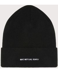 MKI Miyuki-Zoku - Mki Embroidered Merino Beanie - Lyst